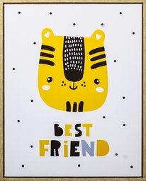 [230000308] Canvas gato best friend 40x50cm