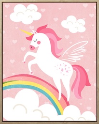 [230000311] Canvas unicornio arcoiris 40x50cm