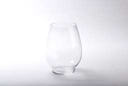 [230000223] Florero vidrio ovalado 20cm