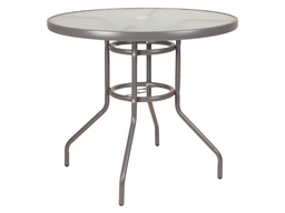 [230011837] Mesa Terraza redonda gris 80 cm