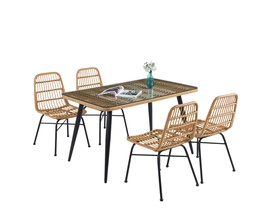 [230011207] Juego Comedor Terraza 4 sillas Sicilia