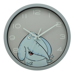 [230000336] Reloj elefante gris 25cm