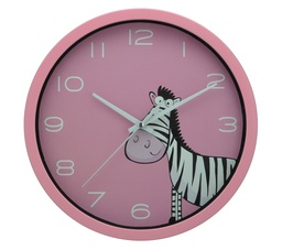 [230000338] Reloj Zebra rosado 25cm
