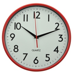 [230000342] Reloj clásico rojo 25cm