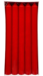 [230008330] Velas rojas 17cm set de 10