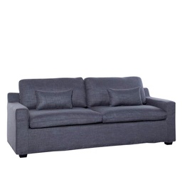 [230012048] Sofá 3 cuerpos Lazy gris oscuro
