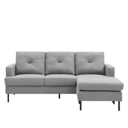 [230012327] Sofá seccional Filippo gris