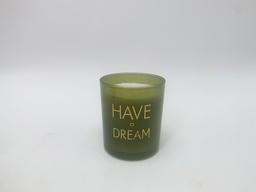 [230008304] Vela en vaso Glam verde 10cm