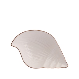 [230003495] Pocillo cerámica caracola blanco 21cm