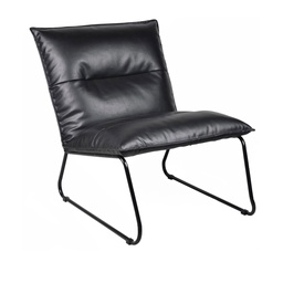 [230004151] Poltrona Beatrice eco cuero negro
