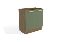 [230005218] Base cocina Botanic verde 2 puertas 80cm