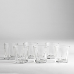 [230007608] Vasos vidrio whisky 222ml set de 6