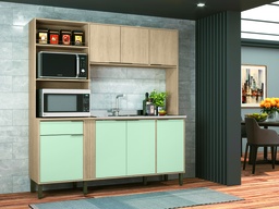 [230010152] Cocina compacta Hellen verde