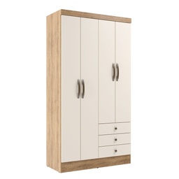 [230010162] Closet 4 puertas Londres Nogueira/Off white