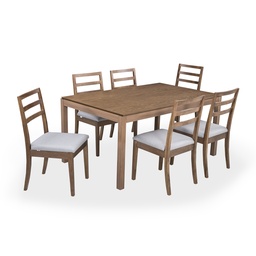 [230017244] Comedor 6 sillas madera Lía