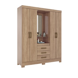 [230018979] Closet 4 puertas Jequitibia con espejo