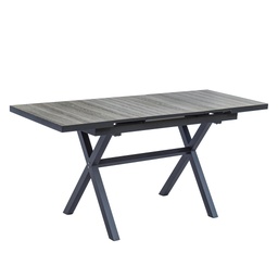[230021857] Mesa Bar Terraza extensible Lucca gris 8 puestos