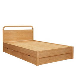 [230024241] Cama 1.5 plaza Victoria con almacenaje 200x105cm