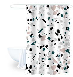 [230025044] Cortina de baño puntos 180x180cm