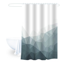 [230025048] Cortina de baño Prismático 180x180cm