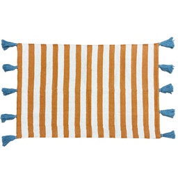 [230025573] Bajada cama rayas naranjo 60x90cm