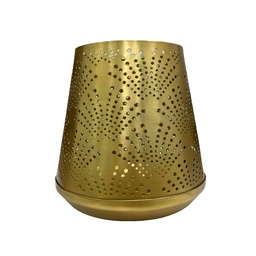 [230025593] Portavelas dorado 15cm