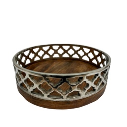 [230025595] Bandeja redonda metal 25cm