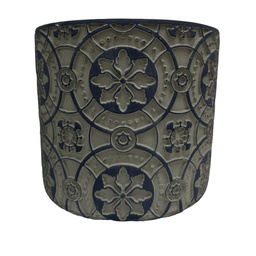 [230025909] Macetero cerámica 12cm cemento Marrakech