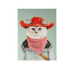 [230027071] Canvas gato vaquero 30x40cm