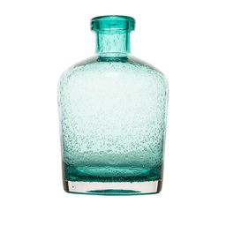 [230027099] Florero vidrio botella verde 18cm