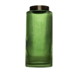 [230027107] Florero verde dorado 26cm