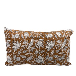 [230027411] Cojín print flor ocre 30x50cm