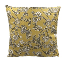 [230027412] Cojín print flor amarillo 45x45cm