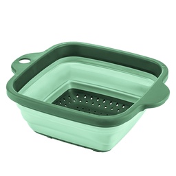 [230028173] Colador plegable 25x21cm verde