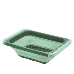 [230028179] Colador plegable con asas 55x26cm verde