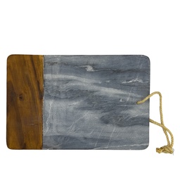 [230029162] Tabla madera mármol gris 20x30x2cm