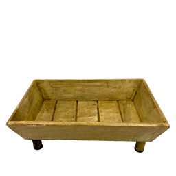 [230029173] Bandeja madera con pedestal 29x20cm
