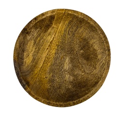 [230029575] Plato madera tostado 15cm