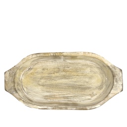 [230029582] Ensaladera madera blanca 33x15x5cm