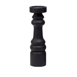 [230029610] Portavelas madera oscuro 36cm