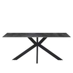[230030431] Mesa comedor 6 puestos Verona negro 