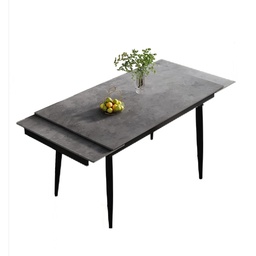 [230030496] Mesa extensible 6 puestos Burano gris