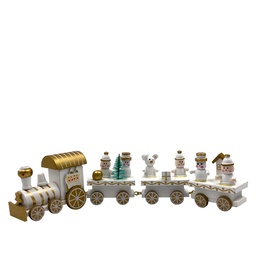[230030646] Tren navidad 24,5cm blanco