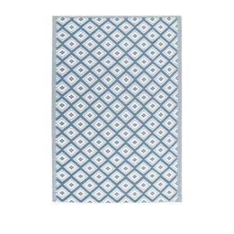 [230030777] Alfombra Exterior PP rombos 2 azul 270x180cm