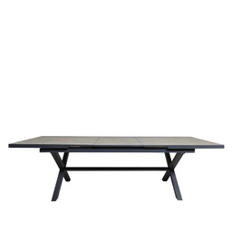 [230031109] Mesa terraza extensible Ravello cerámica gris 200/260cm