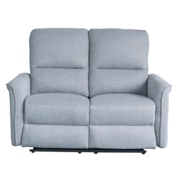 [230031141] Sofá reclinable 2 cuerpos Milos gris