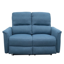[230031143] Sofá reclinable 2 cuerpos Milos azul