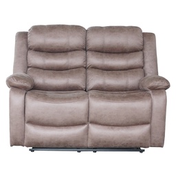 [230031150] Sofá reclinable 2 cuerpos Siros café