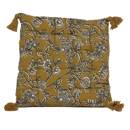 [230031282] Cojín silla print amarillo 40x40cm
