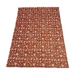 [230031331] Mantel flower print rojo 150x250cm